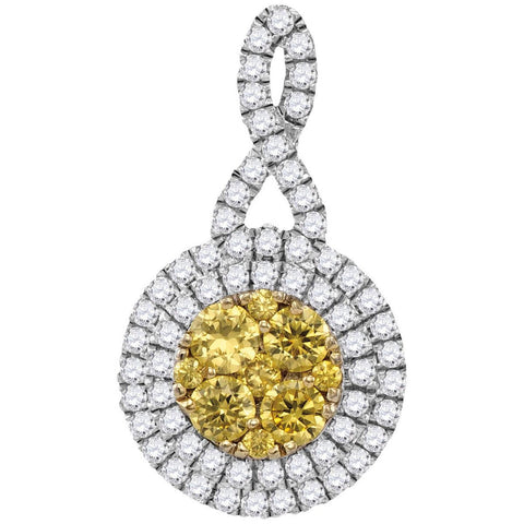 1CTW-Diamond YELLOW  PENDANT