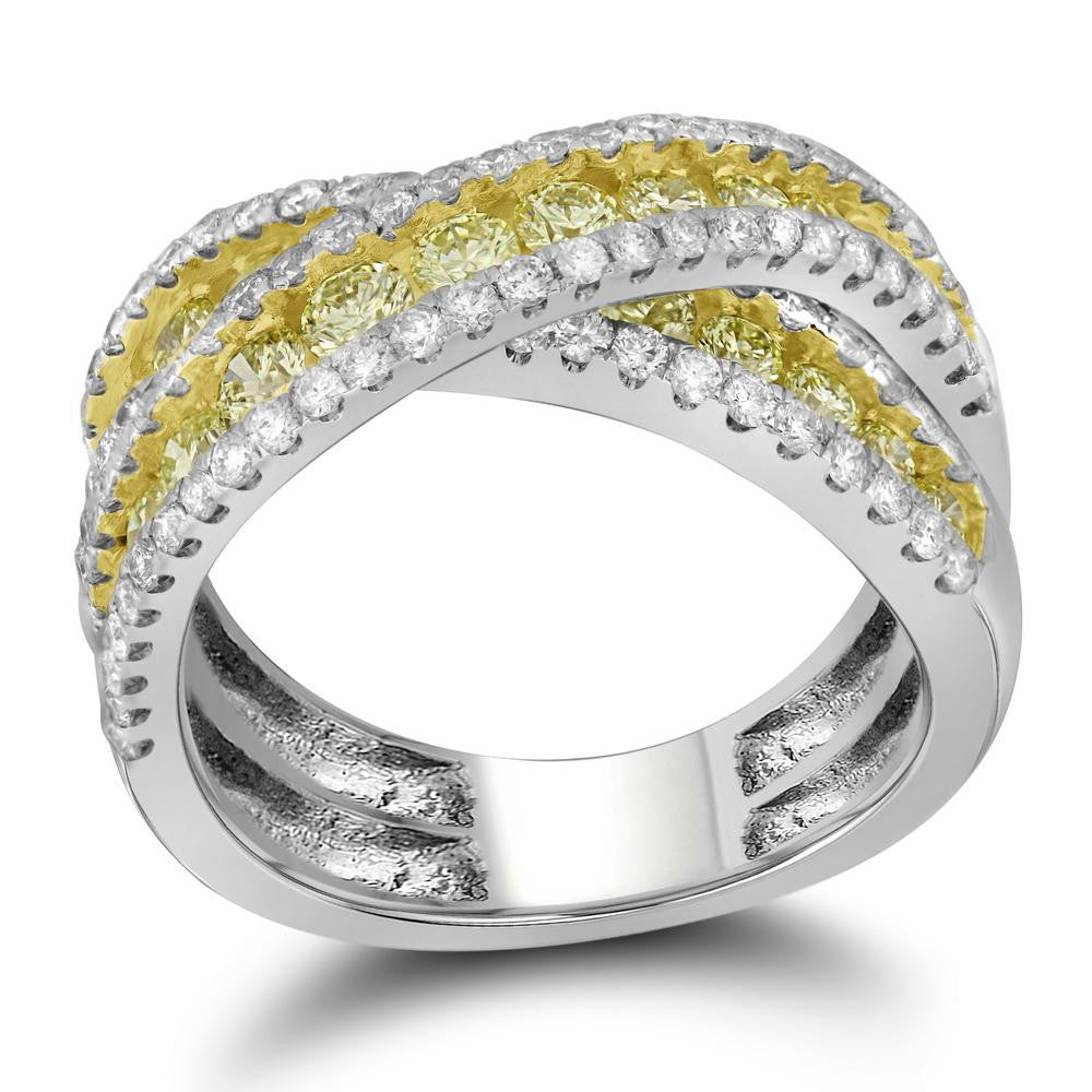 2. 1-3CTW-Diamond FASHION YELLOW RING