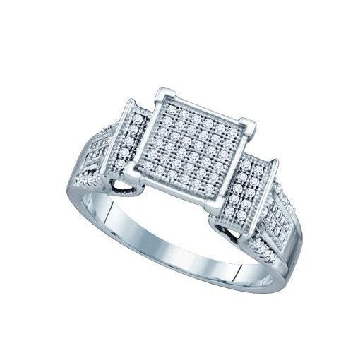 10K Yellow-gold 0.20CTW-Diamond BRIDAL RING-S6