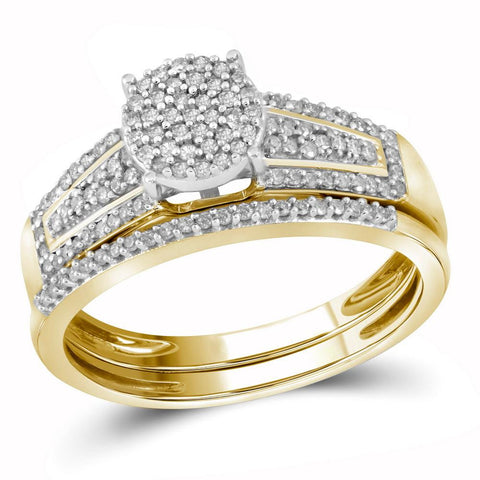 1  1-3CTW-Diamond 3-4CT-CRD BRIDAL SET