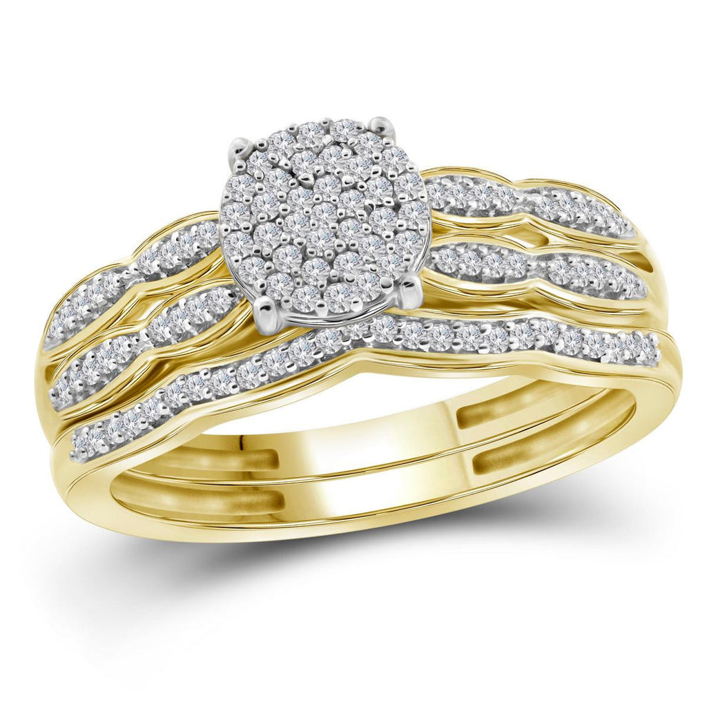 2 CTW-Diamond 3-4CT-CRD BRIDAL SET