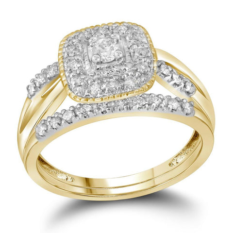 1-2CTW-Diamond 1-3CT-CRD BRIDAL SET