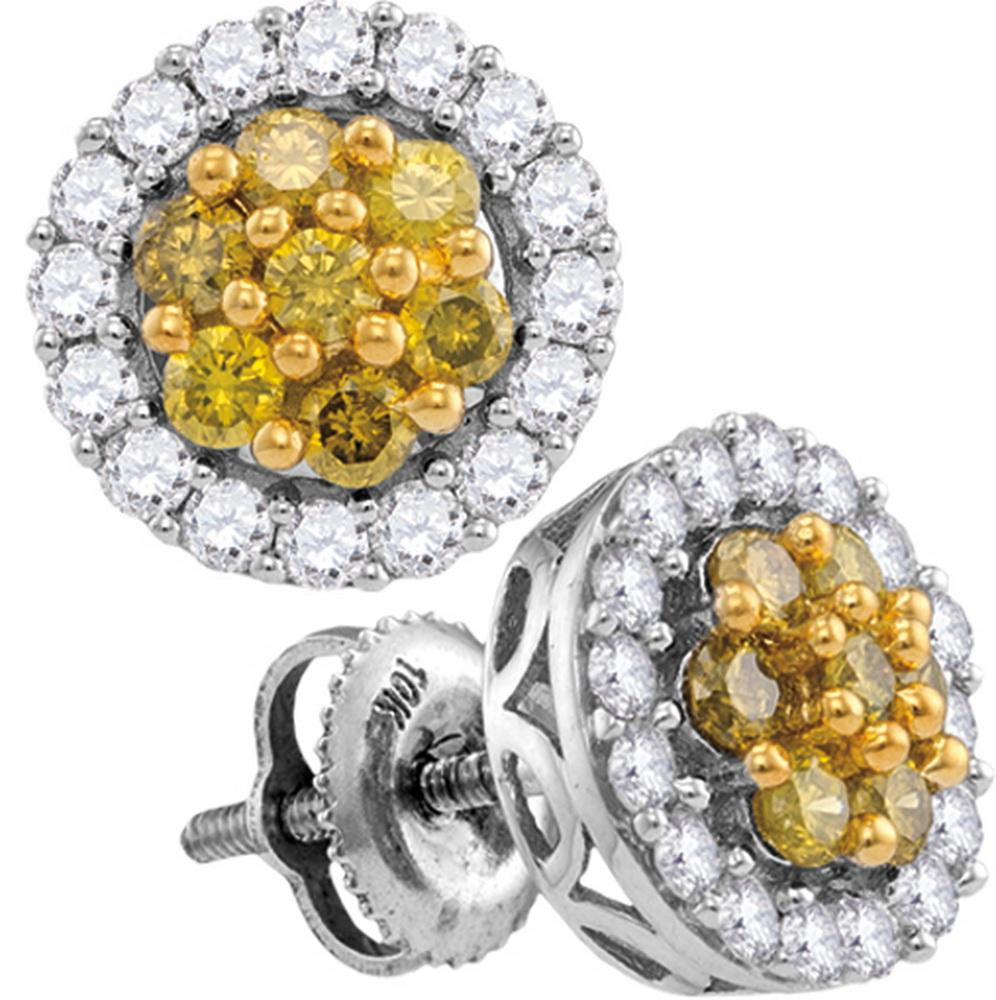 1 CTW-Diamond FASHION YELLOW EARRING