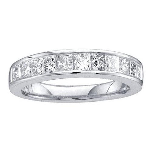 14KT White Gold 0.50CTW DIAMOND INVISIBLE BAND