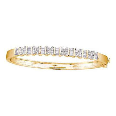 14KT Yellow Gold 2.00CTW DIAMOND FASHION BANGLE