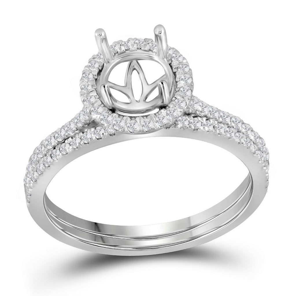 1-3CTW-Diamond SEMI-MOUNT BRIDAL SET