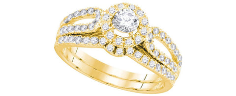 1CTW-Diamond 1-4CT-RD BRIDAL SET CERTIFIED