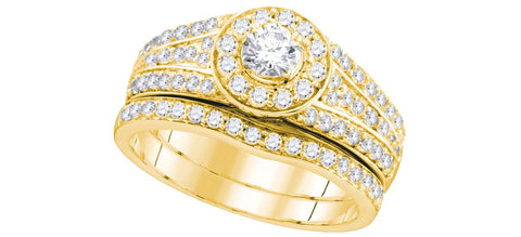 1CTW-Diamond 1-4CT-RD BRIDAL SET CERTIFIED