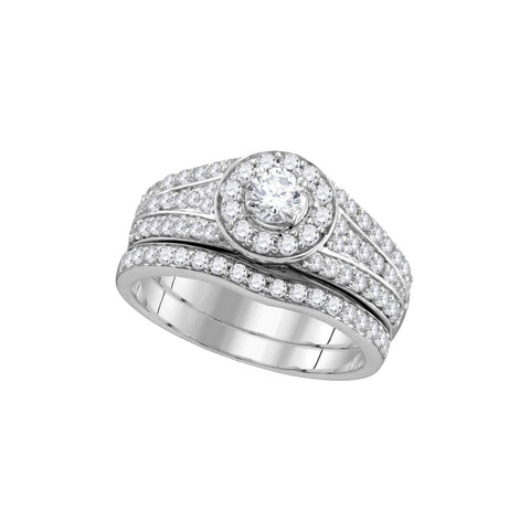 1CTW-Diamond 1-4CT-RD BRIDAL SET CERTIFIED