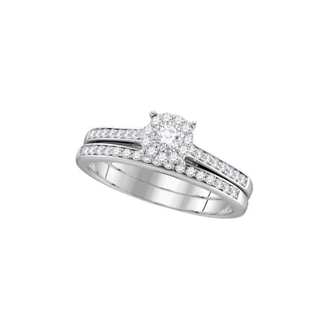 1-2CTW-Diamond 1-8CT-CRD BRIDAL SET