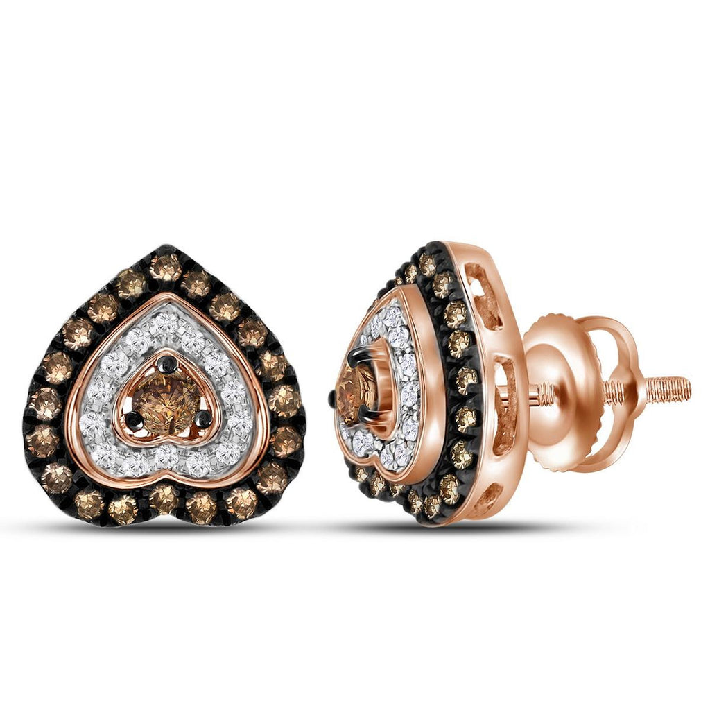 5-8CT-Diamond BROWN  EARRING