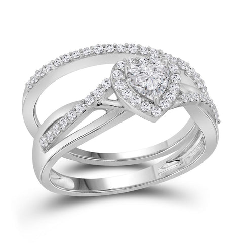 7-8CT-Diamond 1-2CT-CHRT BRIDAL SET