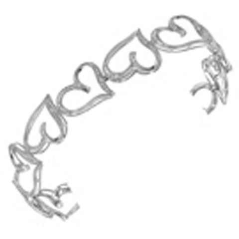 1-8CTW-Diamond HEART BRACELET