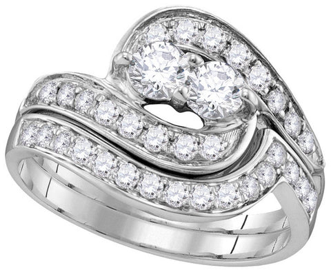 1-2CTW-Diamond BRIDAL SET