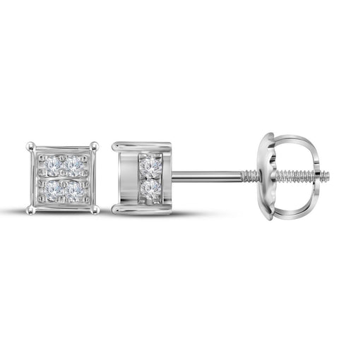 1-4CTW-Diamond SQUARE EARRING