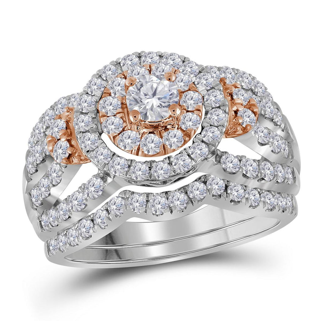 1 1-2CT-Diamond 1-4CT-CRD BRIDAL SET