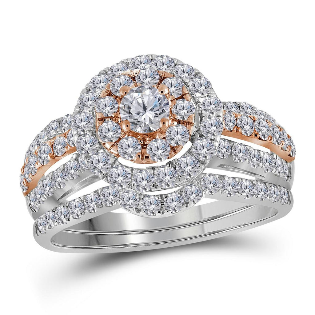 1 1-2CT-Diamond 1-5CT-CRD BRIDAL SET