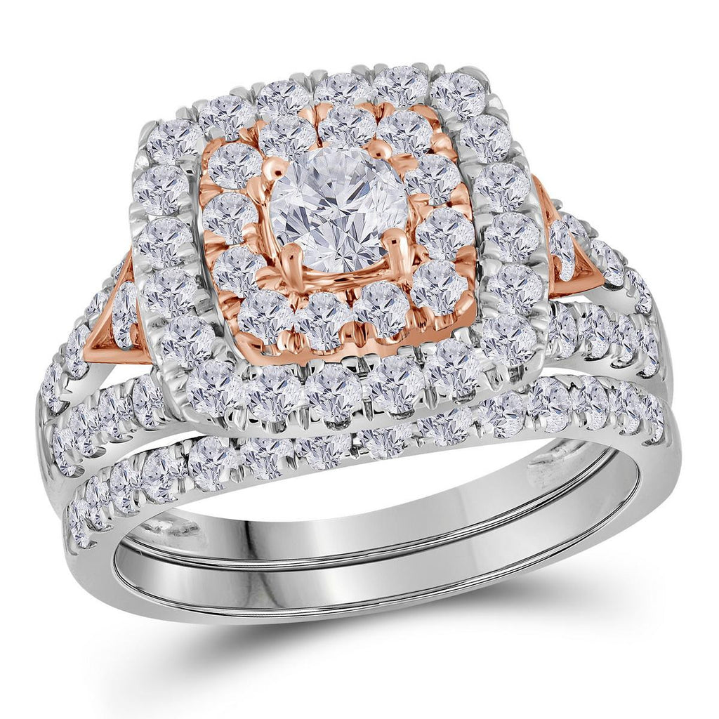 2CT-Diamond 1-3CT-CRD BRIDAL SET