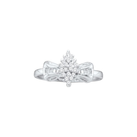 1-10CTW-Diamond CLUSTER RING