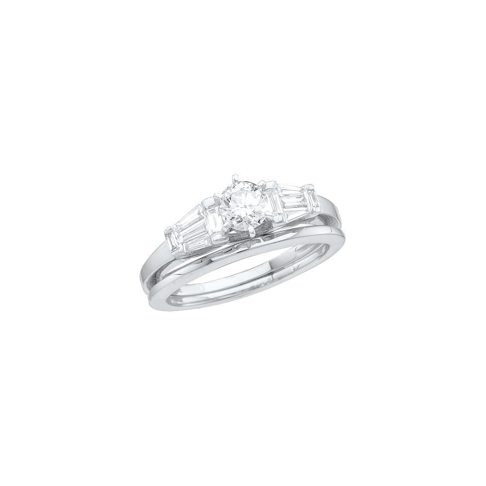 1 CT-Diamond 5-8CT-CRD BRIDAL SET