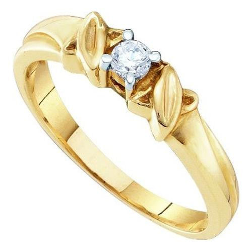 10KT Yellow Gold DIAMOND LADIES PROMISE RING