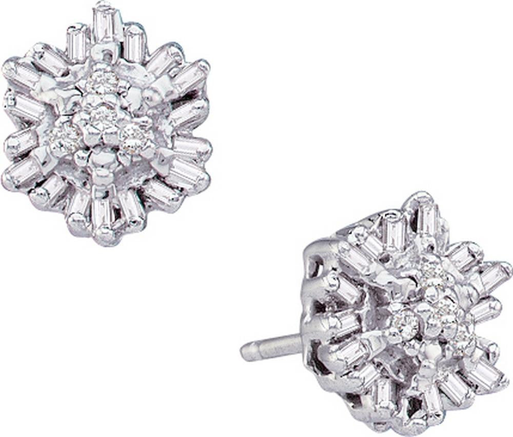 1-10CT-Diamond CLUSTER EARRINGS