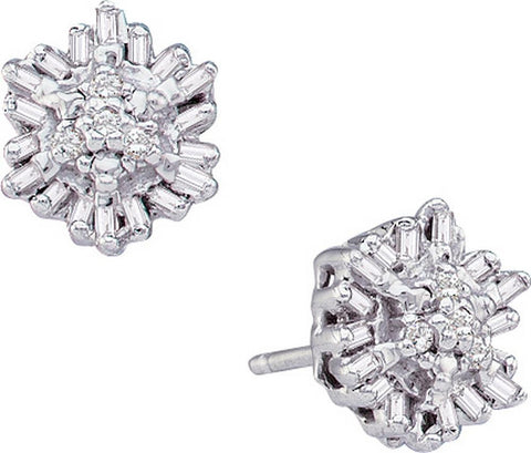 1-10CT-Diamond CLUSTER EARRINGS