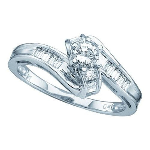 14KT White Gold 0.50CTW DIAMOND  BRIDAL SET