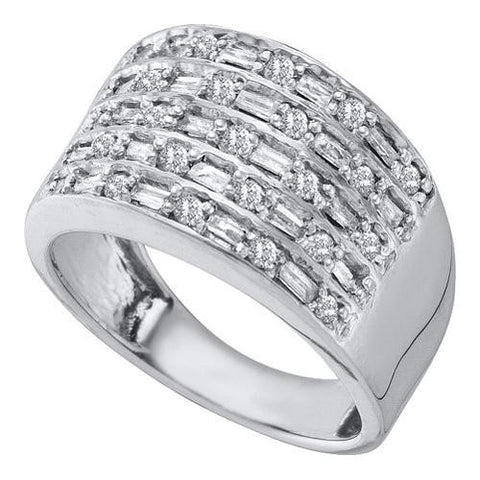 10KT White Gold 0.5CT DIAMOND FASHION BAND