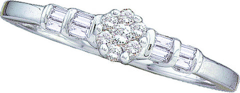 1-6CT-Diamond FLOWER RING