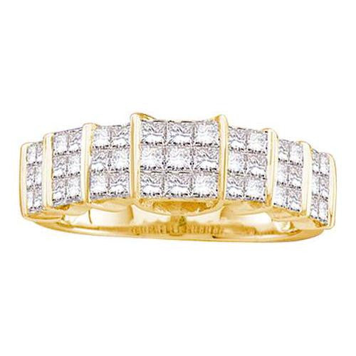 14KT Yellow Gold 1.00CTW DIAMOND INVISIBLE RING