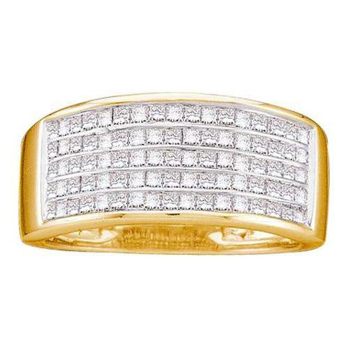 14K Yellow-gold 1.00CTW DIAMOND INVISIBLE BAND