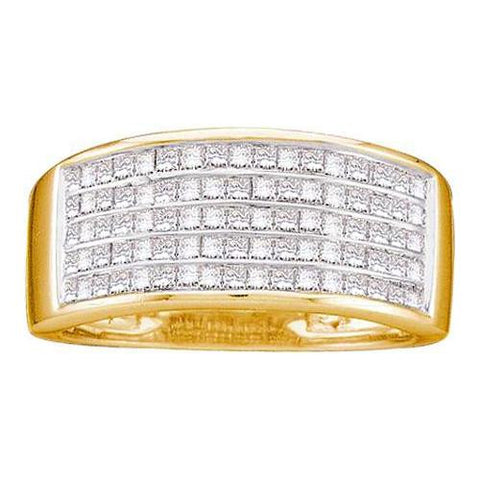 14K Yellow-gold 1.00CTW DIAMOND INVISIBLE BAND