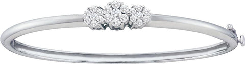 1 CTW -Diamond FLOWER BANGLE