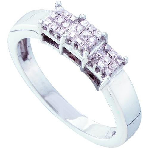 14KT White Gold 0.27CTW  DIAMOND LADIES INVISIBLE  RING