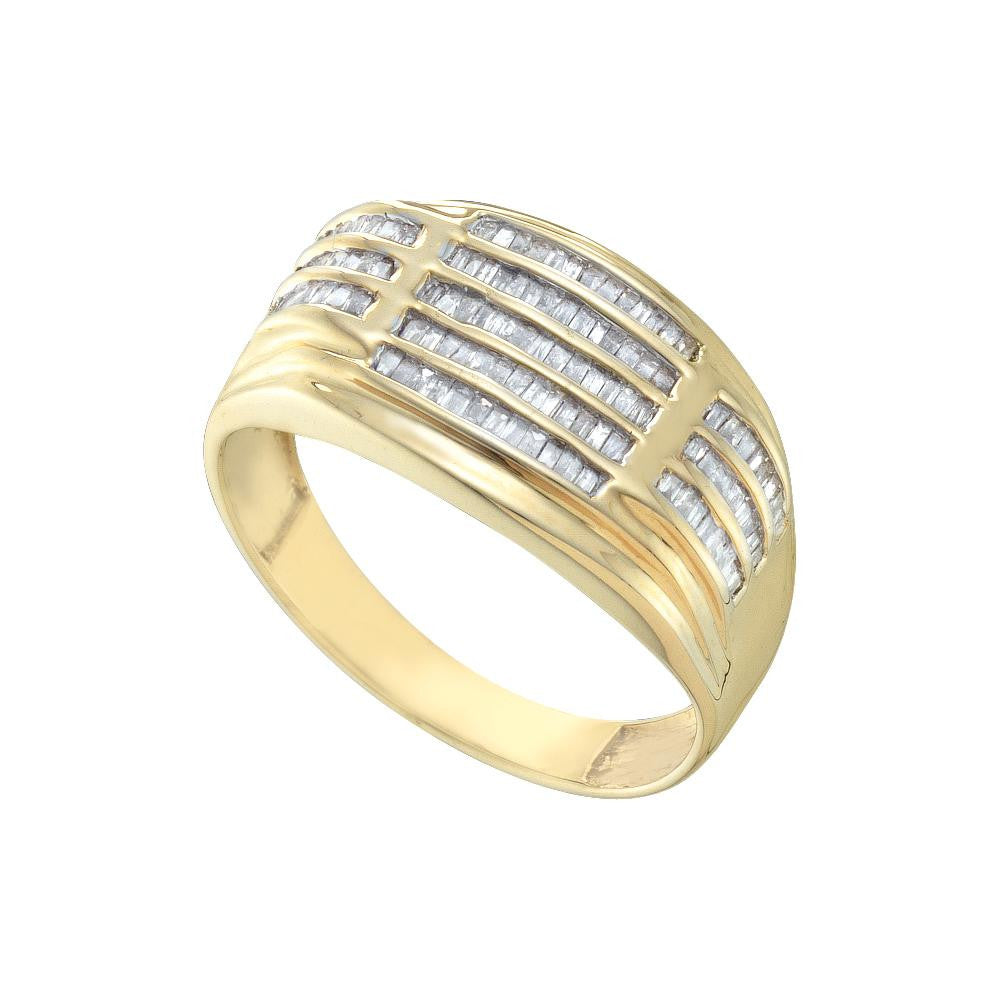 1-2CT-Diamond CLUSTER MENS RING