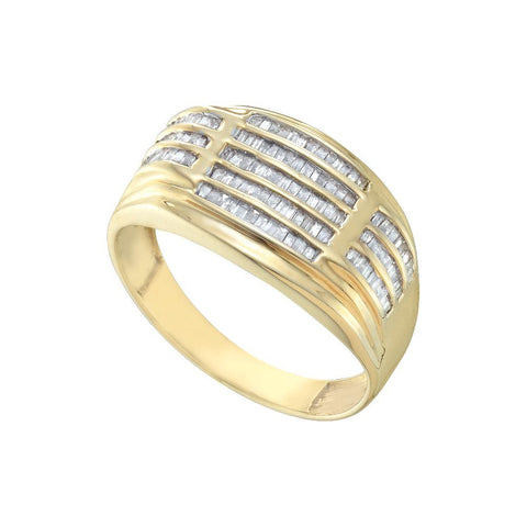 1-2CT-Diamond CLUSTER MENS RING