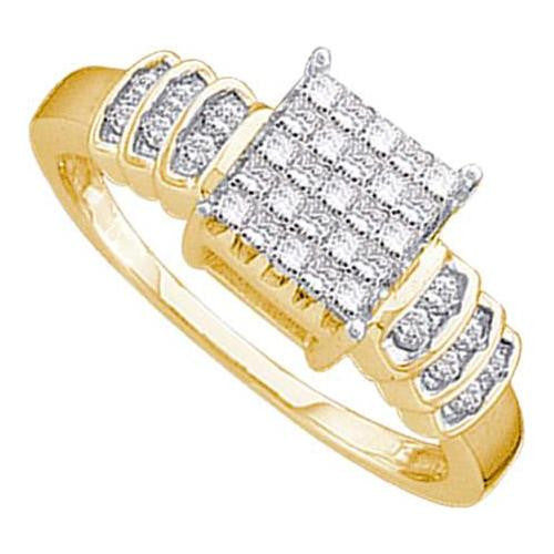 14KT Yellow Gold 0.33CTW DIAMOND INVISIBLE RING