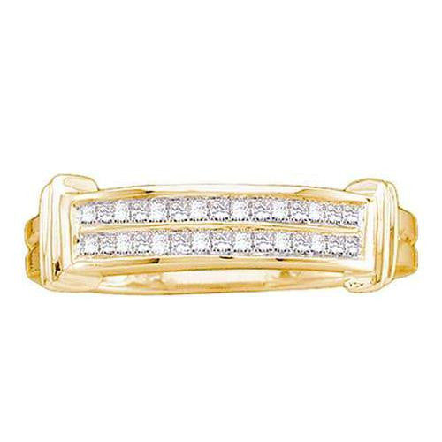 14KT Yellow Gold 0.25CTW DIAMOND INVISIBLE BAND