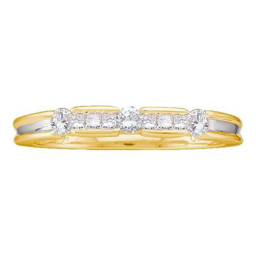 14KT Yellow Gold 0.25CTW DIAMOND INVISIBLE BAND