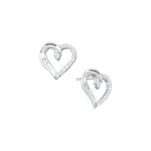 1-6CTW-Diamond HEART EARRING