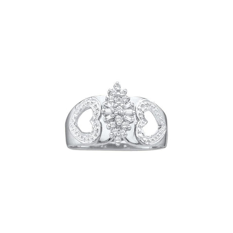 1-6CT-Diamond CLUSTER RING