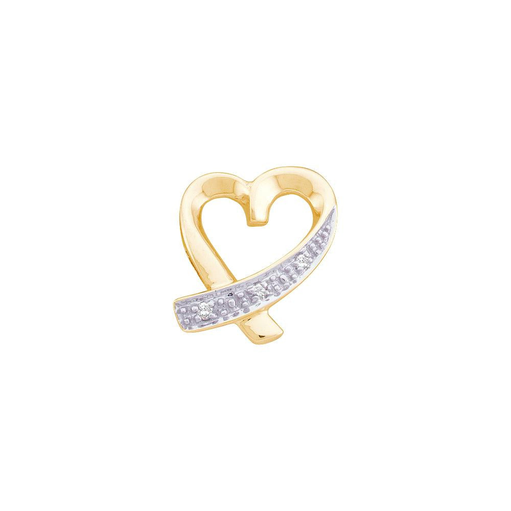 0.02CT-Diamond HEART PENDANT