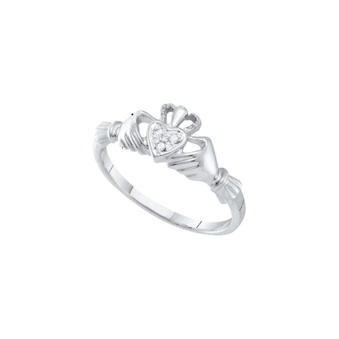 0.02CT-Diamond HEART RING