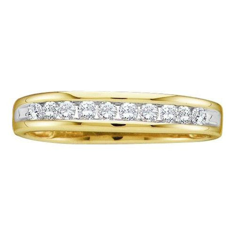 10KT Yellow Gold 0.25CTW DIAMOND LADIES FASHION BAND