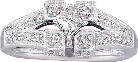 1-2CT-Diamond 1-4CT-CPR BRIDAL RING