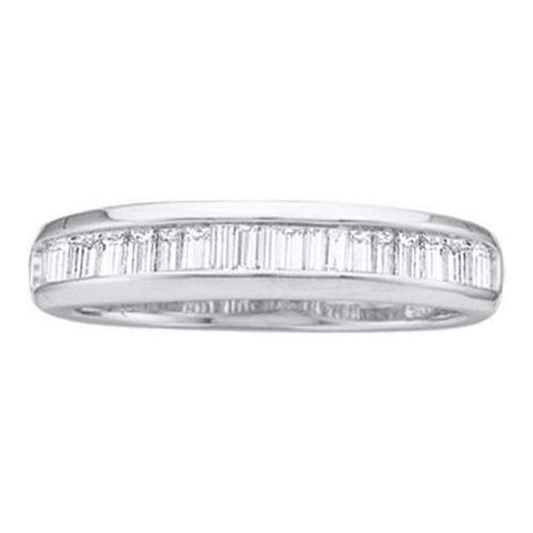 14KT White Gold 0.15CTW DIAMOND FASHION BAND