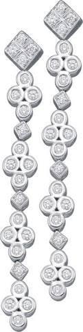 1-2CT-Diamond FASHION EARRINGS WG