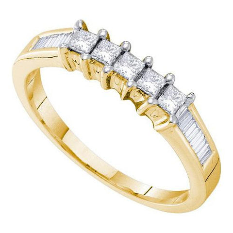 14KT Yellow Gold 0.50CT DIAMOND INVISIBLE BRIDAL RING