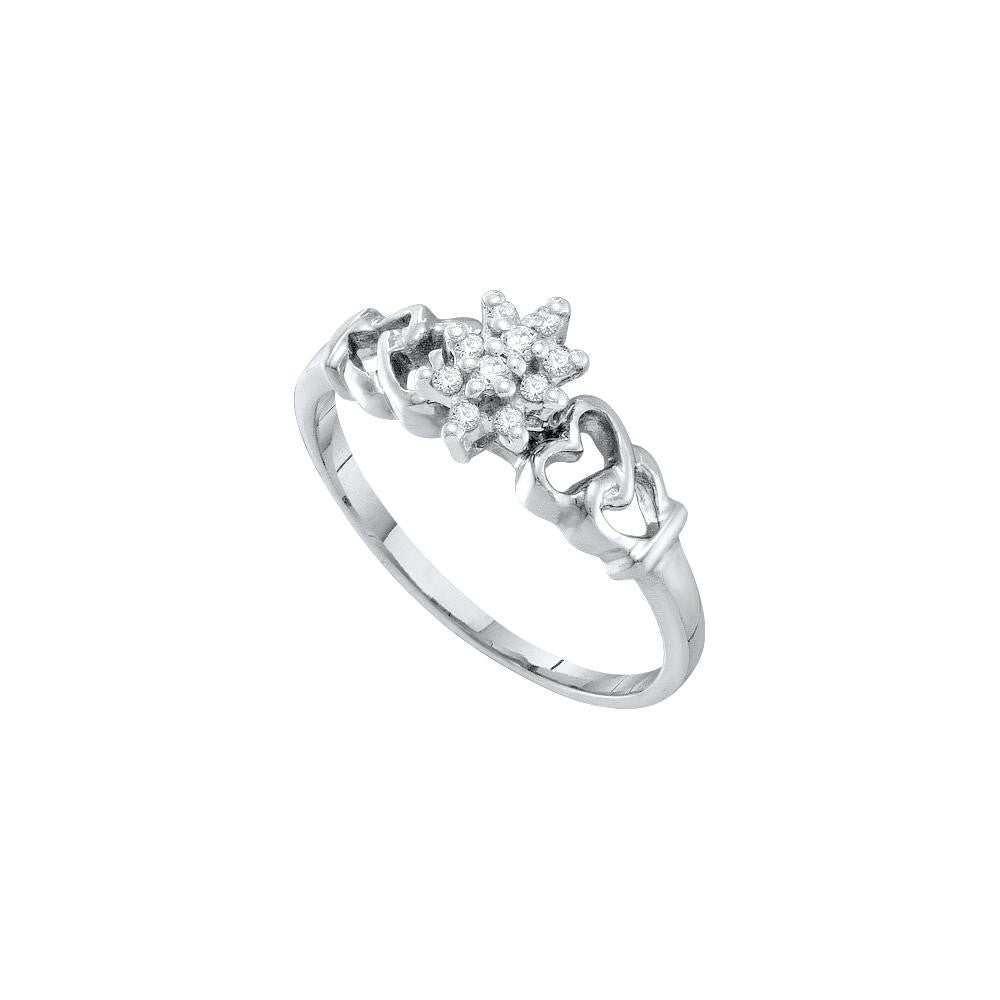 1-10CTW-Diamond CLUSTER RING